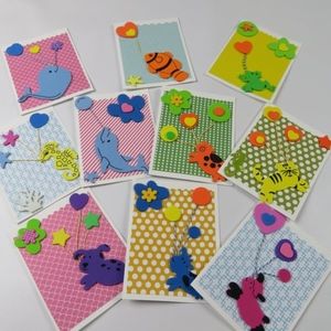 Children THANK YOU greeting cards set of 10